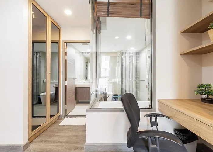 Asoke Bts Gympool Netflix 40sq 1living1bed Bathtub *