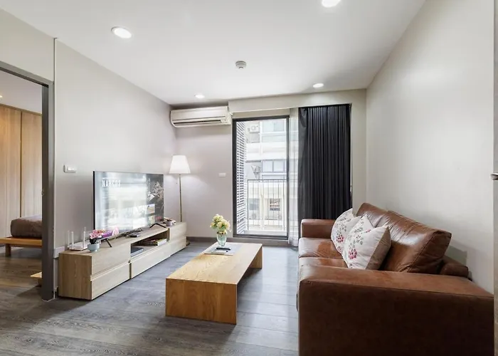 Asoke Bts Gympool Netflix 40sq 1living1bed Bathtub Lejlighed *